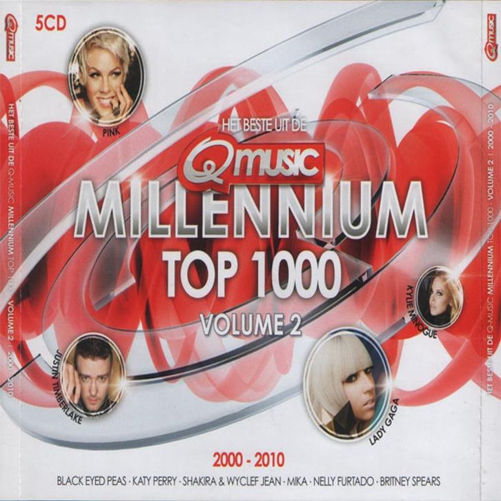 1320 - Qmusic - MILLENNIUM TOP 1000 - VOL2 - 5CD - NIEUW, Cd's en Dvd's, Cd's | Verzamelalbums, Nieuw in verpakking, Dance, Verzenden