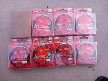 7 x Yuki Invisible Red 16/100 150mt beschikbaar voor biedingen