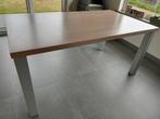 Keukentafel 160cm / 90cm / 77cm (bruin-grijs), Ophalen, Gebruikt
