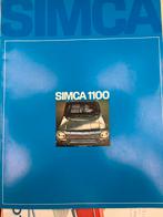 Zeer mooie folder, catalogus Simca 1100, Ophalen of Verzenden