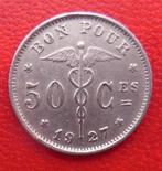 1927 50 centimes en FR, Metaal, Losse munt, Verzenden