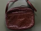 Petit sac cuir autruche cognac, Enlèvement, Utilisé, Autres couleurs, Sac à bandoulière