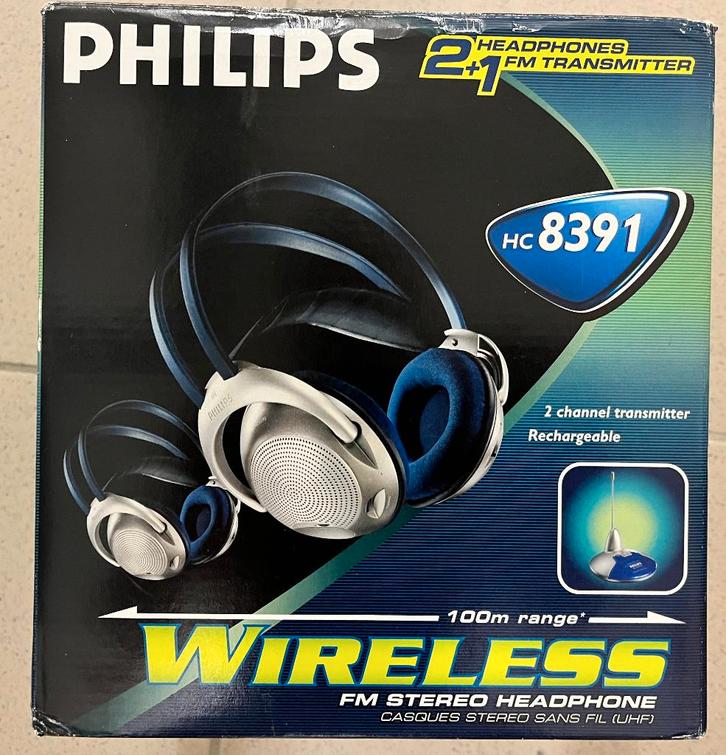 Casque wireless Philips HC 8391, Audio, Tv en Foto, Hoofdtelefoons, Gebruikt, Op oor (supra aural), Philips, Ophalen