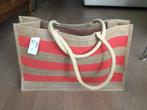 Grote jute strandzak, 40 tot 60 cm, Nieuw, Oranje, Ophalen of Verzenden