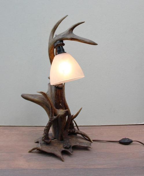 GEWEI LAMP / BUREAU LAMP - 51 cm hoog - 30er jaren, Huis en Inrichting, Lampen | Tafellampen, Gebruikt, 50 tot 75 cm, Ophalen of Verzenden