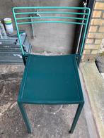 Vintage Piccolo groen metalen gelakte stoel, Ophalen