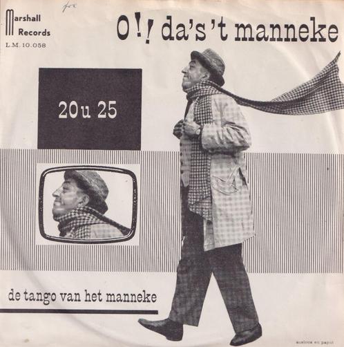Het manneke van de TV – O! da’st manneke / De tango van het, Cd's en Dvd's, Vinyl Singles, Gebruikt, Single, Nederlandstalig, 7 inch