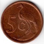 Zuid-Afrika : 5 Cent 2009 Zulu: iNingizimu Afrika KM#464 Ref, Postzegels en Munten, Ophalen of Verzenden, Zuid-Afrika, Losse munt