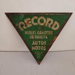 plaque huiles RECORD, Ophalen of Verzenden, Gebruikt, Reclamebord
