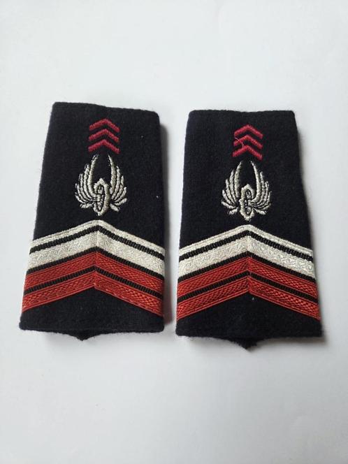 Fourreaux d'Épaule Caporal Chef Du Train., Verzamelen, Militaria | Algemeen, Ophalen of Verzenden