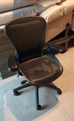 Herman Miller Aeron Black, volledige opties, lendensteun, Huis en Inrichting, Bureaustoelen, Ophalen, Gebruikt, Zwart, Bureaustoel