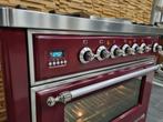 🔥Poêle de Luxe Boretti Majestic 90 cm Frytop rouge bordeaux, Gaz, Classe énergétique A ou plus économe, Enlèvement ou Envoi, Comme neuf