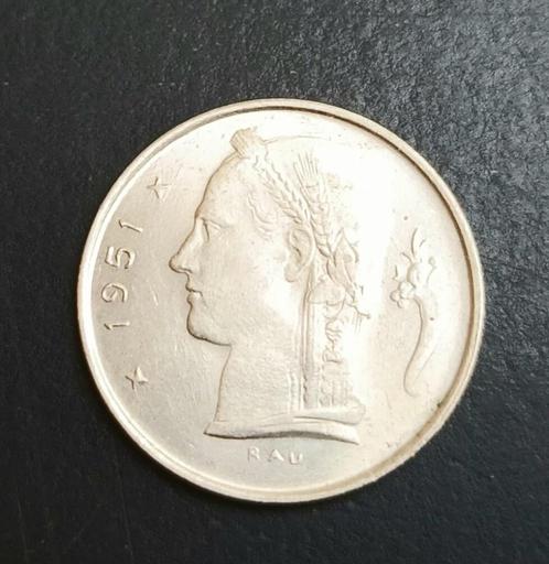 1 frank 1951 FR, type Ceres, Prins Karel, Postzegels en Munten, Munten | België, Losse munt, Verzenden