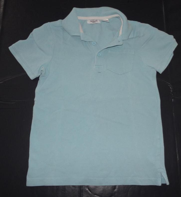140 10 jaar polo La Redoute licht blauw korte mouw zeer goed, Kinderen en Baby's, Kinderkleding | Maat 140, Gebruikt, Jongen, Shirt of Longsleeve