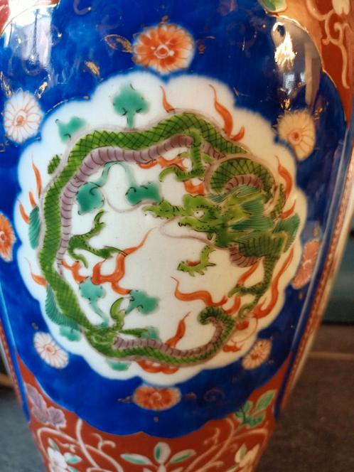 Vase Imari 19ème modifié en lampe 35 cm, Antiquités & Art, Antiquités | Vases, Enlèvement ou Envoi