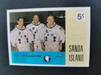 Sanda Island - ruimtevaart - Apollo 8 astronauten - BLOK, Ophalen of Verzenden, Postfris