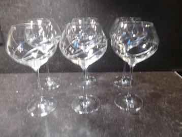 Exclusieve kristallen degustatieglazen (cocktail, gin-tonic) beschikbaar voor biedingen
