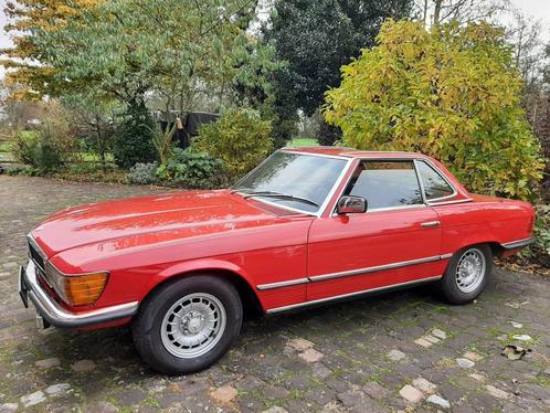 TK/ruil  voor TVR, Auto's, Oldtimers, Particulier, Radio, Mercedes-Benz, Benzine, Cabriolet, 2 deurs, Automaat, Rood, Zwart, Kunstmatig leder