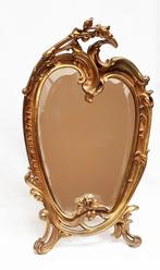 Miroir de table - Style rococo - Bronze (patiné), Antiquités & Art, Enlèvement ou Envoi