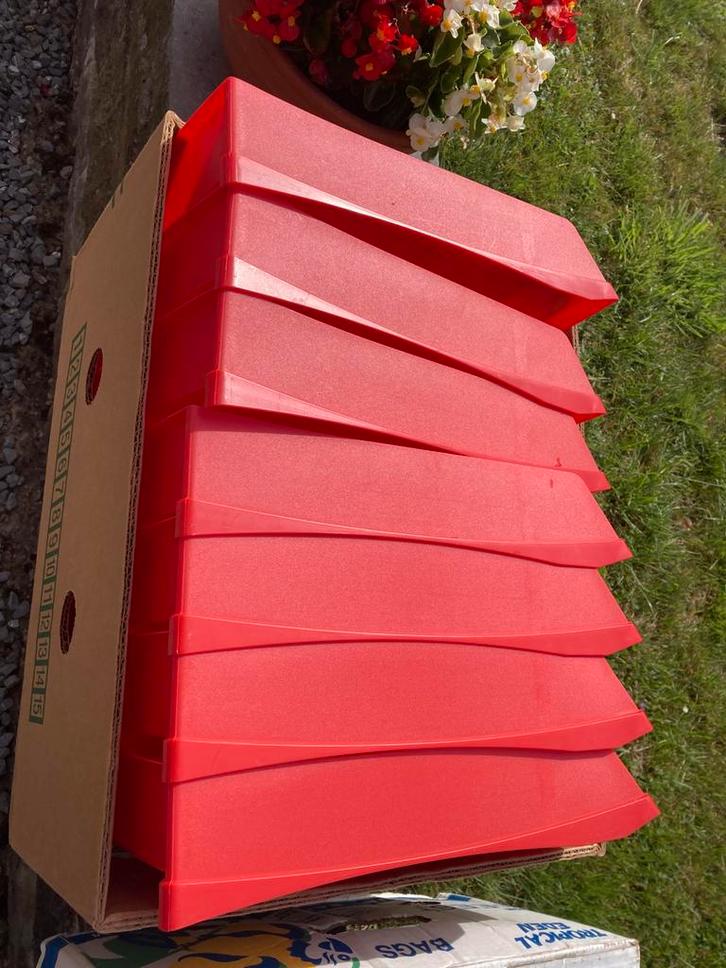 Lot de bacs à courrier/ documents, Doe-het-zelf en Bouw, Kratten en Dozen, Zo goed als nieuw, Ophalen