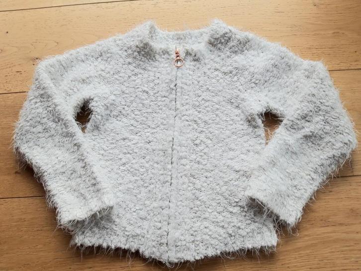 Gilet blanc tout doux- Orchestra - 6 ans, Kinderen en Baby's, Kinderkleding | Maat 116, Gebruikt, Meisje, Trui of Vest, Ophalen