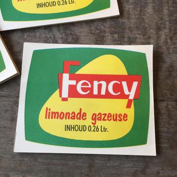500 pièces Gazeuse à Limonade Fency Label
