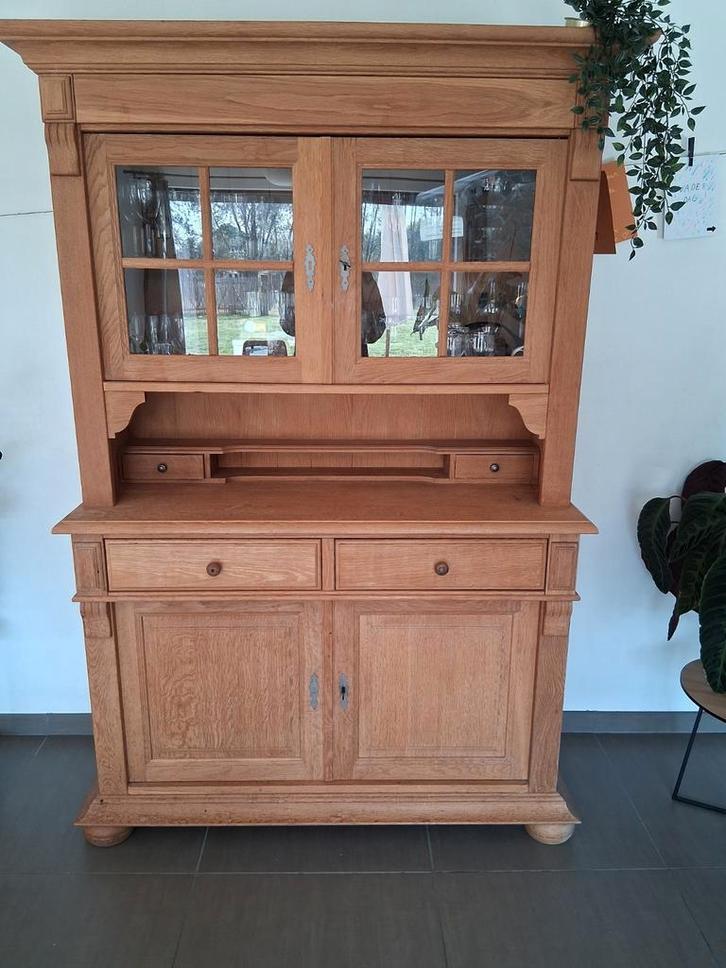 Eetkamer massieve eik, Huis en Inrichting, Complete eetkamers, Zo goed als nieuw, Ophalen