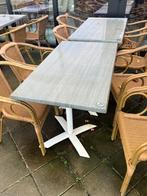 Horeca terras, 7 tafels en 39 stoelen, Ophalen, Gebruikt, Meubilair