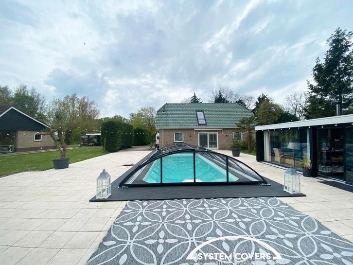 Zwembadoverdekking / pool cover 4.2x10.5x1.2 m , kleur DB703, Jardin & Terrasse, Accessoires de piscine, Neuf, Autres types, Enlèvement ou Envoi