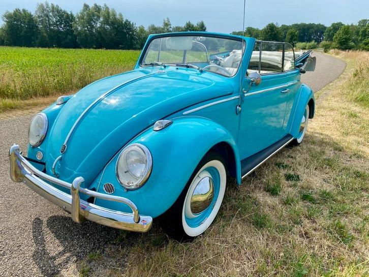 kever cabrio 1962 body off gerestaureerd, Auto's, Oldtimers, Particulier, Volkswagen, Benzine, Cabriolet, 2 deurs, Handgeschakeld