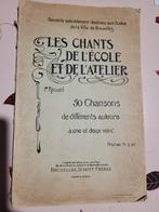 Les chants de l'école et de l'atelier. 1er recueil. 1902., Livres, Genre ou Style, Utilisé, Enlèvement ou Envoi