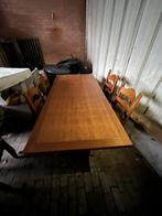 Eiken tafel met 4 stoelen, Huis en Inrichting, Tafels | Eettafels, Ophalen, Zo goed als nieuw