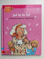 leesboekje 'Juf is in luf', Boeken, Kinderboeken | Jeugd | onder 10 jaar, Gelezen, Ophalen of Verzenden, Anneke Scholtens, Fictie algemeen