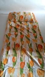 dekbedovertrek tulpen + sloop + hoeslaken, Huis en Inrichting, Ophalen, Gebruikt, Dekbedovertrek, Overige kleuren