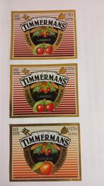 Timmermans,  etiketten (188), Verzamelen, Ophalen of Verzenden, Zo goed als nieuw