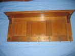 Massief eiken wandkapstok gesculpteerd, Huis en Inrichting, Woonaccessoires | Kapstokken, Ophalen of Verzenden, Gebruikt, Hout