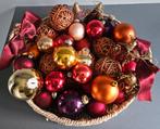 Mand met kerstballen, Diversen, Kerst, Ophalen of Verzenden, Zo goed als nieuw