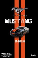 Panneau rétro en métal Mustang GT Shelby pour homme, Enlèvement ou Envoi, Comme neuf, Panneau publicitaire