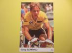 wielerkaart 1986  team la vie claire greg lemond, Sport en Fitness, Zo goed als nieuw, Verzenden