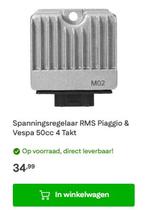 Spanningsregelaar RMS Piaggio & Vespa 50cc 4 Takt, Fietsen en Brommers, Brommeronderdelen | Algemeen, Ophalen of Verzenden, Nieuw