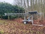 Bouwlift 10m met kooi, Doe-het-zelf en Bouw, Steigers, Ophalen, Zo goed als nieuw