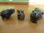 Différents hiboux en pierre et en plastique, Enlèvement ou Envoi, Comme neuf, Animal