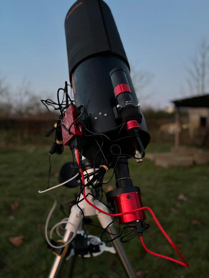 Celestron SC 203/2032 C8 + SkyWatcher EQ3 Pro SynScan GoTo, Audio, Tv en Foto, Optische apparatuur | Telescopen, Zo goed als nieuw