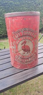 Koffiedoos De Roode Pelikaan groot, Ophalen, Gebruikt