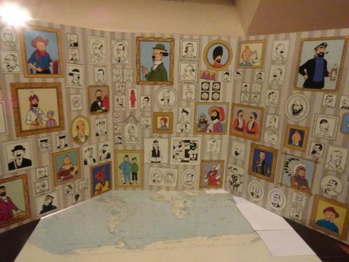 Drieluik voorblad Kuifje - Hergé - Deco, Verzamelen, Beelden en Beeldjes, Gebruikt, Overige typen, Ophalen of Verzenden