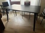 Table noire + 4 chaises, Enlèvement, Comme neuf