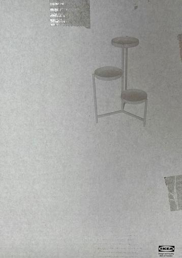 Plantenstaanderd IKEA, wit  beschikbaar voor biedingen