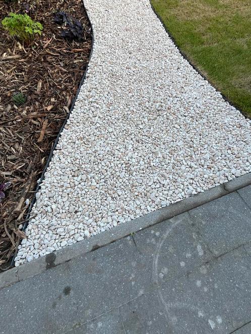 Cordoba grind + 2 grindmatten, Tuin en Terras, Grind, Keien en Split, Grind, Beige, Ophalen