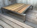 Nieuwe tuintafel in inox en ipé, Tuin en Terras, Tuintafels, Ophalen, Nieuw, Vierkant, Rvs