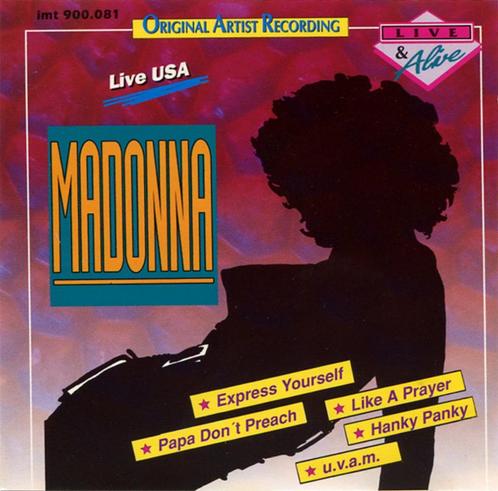 CD MADONNA - Live Verenigde Staten - Dallas 1990 - FM, Cd's en Dvd's, Cd's | Rock, Gebruikt, Poprock, Verzenden